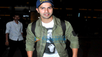 Varun Dhawan arrives back from Bangkok