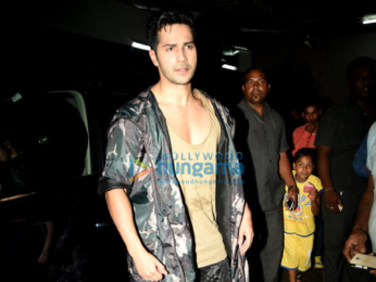 Varun Dhawan snapped at the promo song shoot for 'Dishoom'