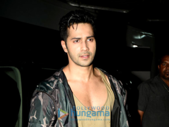 Varun Dhawan snapped at the promo song shoot for 'Dishoom'
