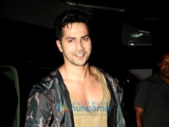 Varun Dhawan snapped at the promo song shoot for 'Dishoom'