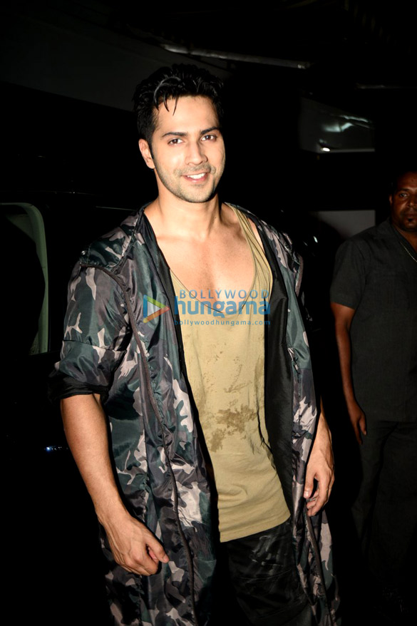 varun snapped at song shoot for dishoom 7