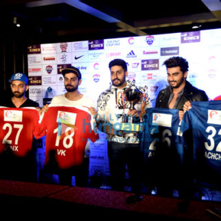 Virat Kohli, Abhishek Bachchan, Arjun Kapoor & Ajinkya Rahane unveil the jersey of All Stars and All Hearts Football Clubs