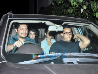 Aamir Khan watches 'Sultan' with Junaid, Ira and Dangal girls