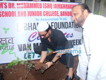 Ajaz Khan plants sapling on the occasion 'Van Mahotsav Week'