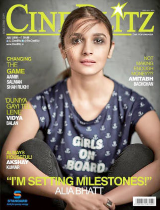 Alia Bhatt On The Cover Of Cine Blitz