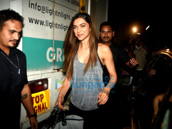 Deepika Padukone snapped post AD shoot in Mehboob Studio