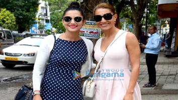 Gauahar Khan & Caterina Murino snapped in Bandra