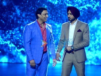 Harbhajan Singh & Shoaib Akhtar at the launch of 'Mazak Mazak Me'