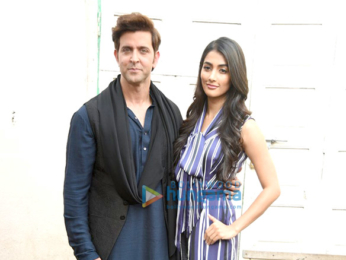 Hrithik Roshan & Pooja Hegde at 'Mohenjo Daro' media meet