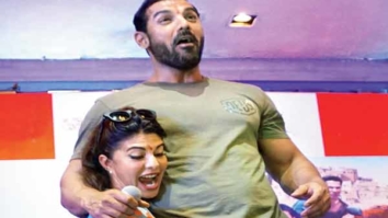 Jacqueline Fernandez strained her back while lifting John Abraham