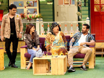 John Abraham, Varun Dhawan & Jacqueline Fernandez promote 'Dishoom' on sets of The Kapil Sharma Show