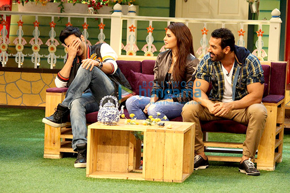 john abraham varun dhawan jacqueline fernandez at the kapil sharma show 5