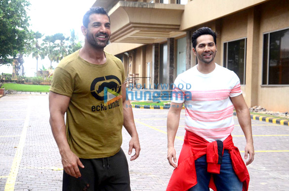 john abraham varun dhawan snapped post dishoom media meet 4