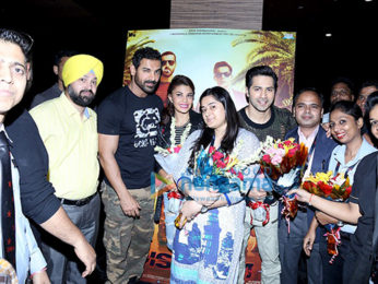 John Abraham, Varun Dhawan & Jacqueline Fernandez promote 'Dishoom' at Carnival Cinemas in Noida