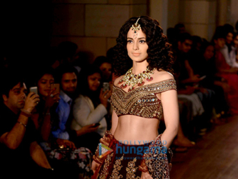 Kangna Ranaut walks the ramp for Manav Gangwani at the India Couture Week 2016