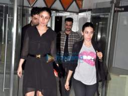 Kareena Kapoor Khan, Karisma Kapoor & Karan Johar snapped post dinner at Sanjay Kapoor’s house
