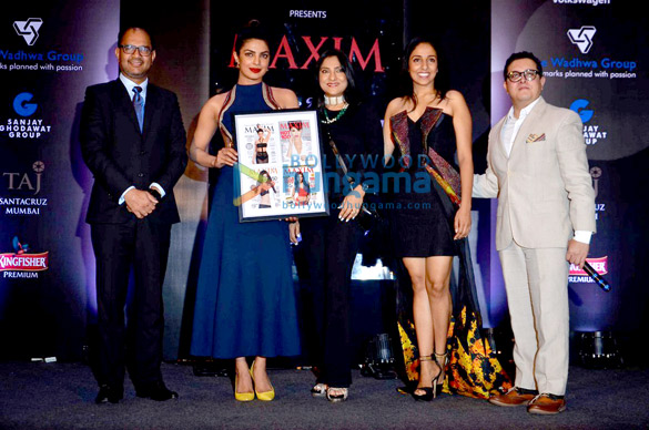 priyanka at the launch of maxim india cover 2