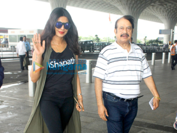 Priyanka Chopra departs for Delhi