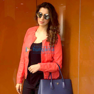 Raai Laxmi snapped at the airport leaving to attend the SIIMA Awards Singapore