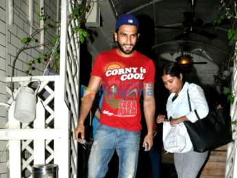 Ranveer Singh snapped post dinner in Bandra