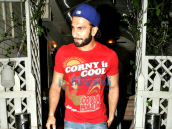 Ranveer Singh snapped post dinner in Bandra