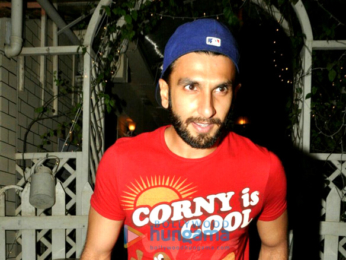Ranveer Singh snapped post dinner in Bandra