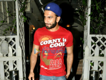 Ranveer Singh snapped post dinner in Bandra
