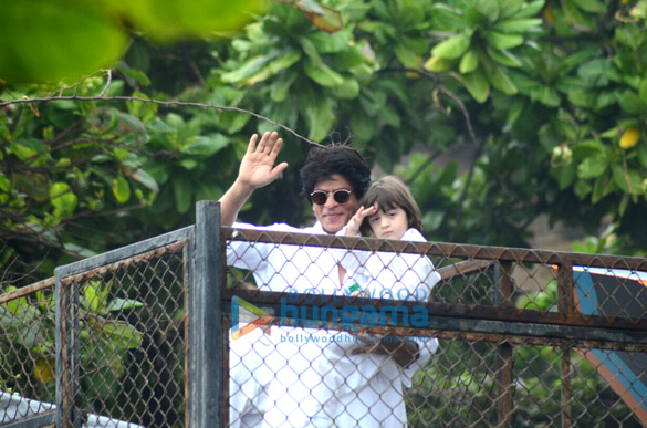 Shah Rukh Khan & AbRam Khan snapped on the occasion of Eid Shah Rukh Khan & AbRam Khan snapped on the occasion of Eid