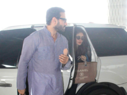 Saif Ali Khan & Kareena Kapoor Khan snapped at the international airport