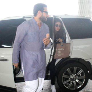 Saif Ali Khan & Kareena Kapoor Khan snapped at the international airport