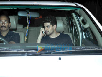 Sooraj Pancholi snapped post dinner at Olive