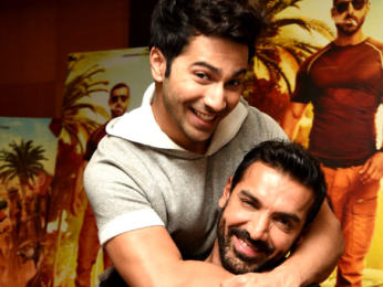 Varun Dhawan, Jacqueline Fernandez & John Abraham at 'Dishoom' promotions