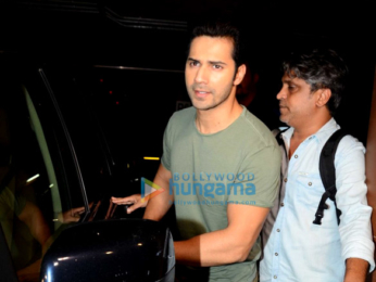 Varun Dhawan & Jacqueline Fernandez return after promoting 'Dishoom' in Jaipur