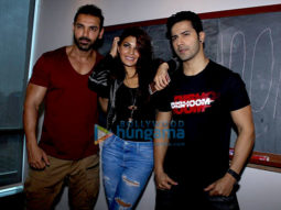 Varun Dhawan, John Abraham & Jacqueline Fernandez grace the ‘Dishoom’ media meet