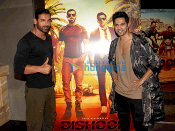 Varun Dhawan & John Abraham snapped promoting 'Dishoom'
