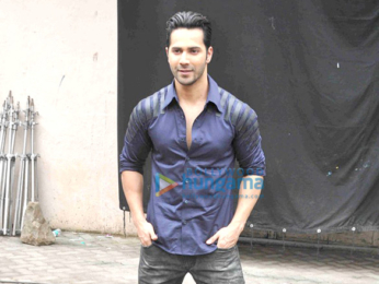 Varun Dhawan snapped during 'Dishoom' promotions