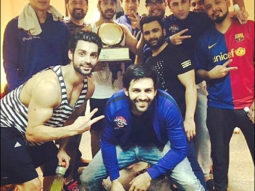 Check out: Ranbir Kapoor poses with his team after winning the charity football match