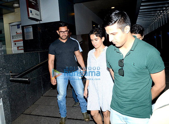 aamir khan dines out with dangal girls at a restaurant in bandra 1