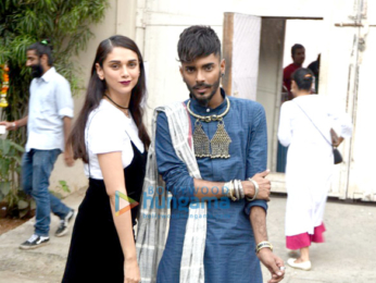 Aditi Rao Hydari snapped post chat show shoot for 'Colors Infinity'