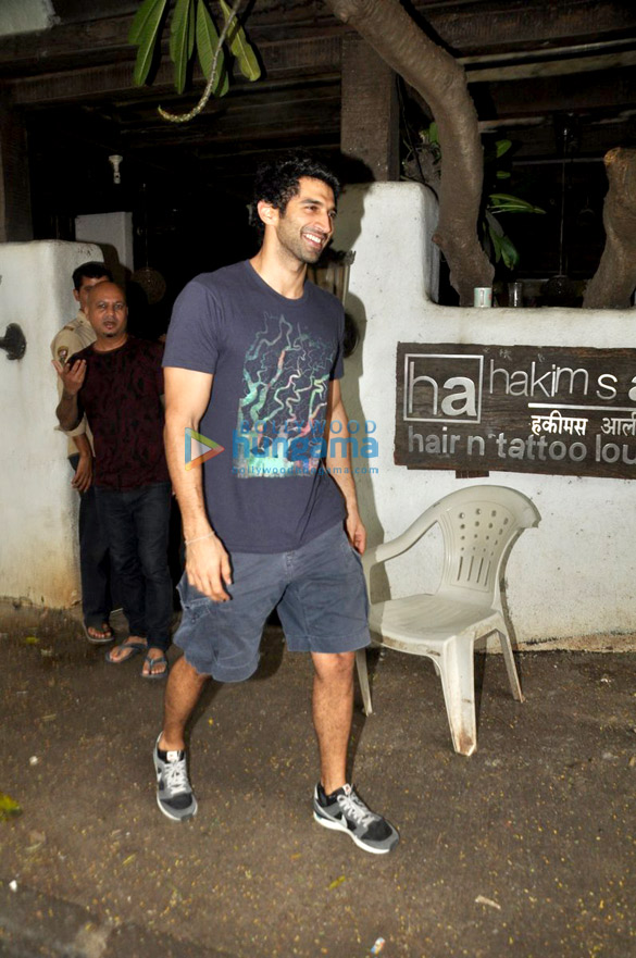 aditya snapped post session at hakims salon 2