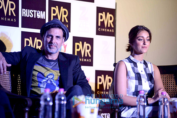 akshay kumar ileana dcruz esha gupta grace the press conference of rustom in delhi 2