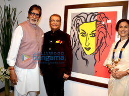 Amitabh Bachchan & Jaya Bachchan grace Dilip De’s art exhibition