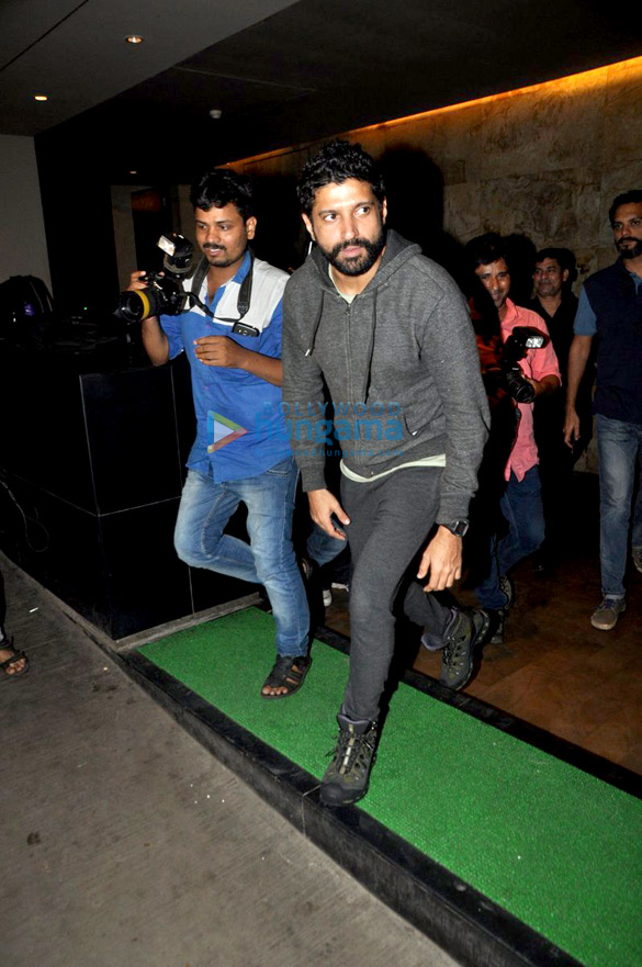 Farhan Akhtar, Ritesh Sidhwani & Sanjay Kapoor snapped at Lightbox