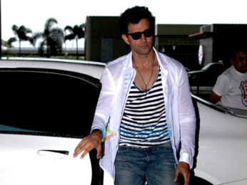 Hrithik Roshan & Pooja Hegde leave for Hyderabad to promote 'Mohenjo Daro'