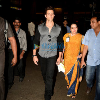 Hrithik Roshan snapped at the airport returning from Hyderabad