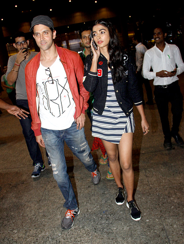 Deepika Padukone, Hrithik Roshan and Pooja Hegde snapped at the airport