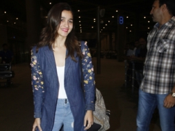 Varun Dhawan and Alia Bhatt arrive in Mumbai from USA