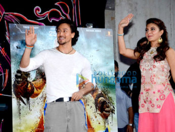 Jacqueline Fernandez & Tiger Shroff promote 'A Flying Jatt' at Narsee Monjee College