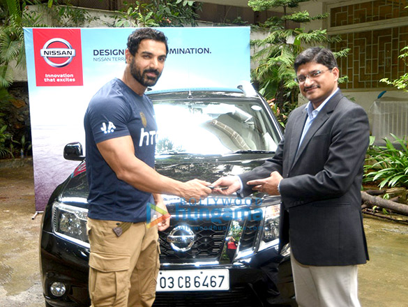 John Abraham becomes a proud owner of Nissan Terrano John Abraham becomes a proud owner of Nissan Terrano