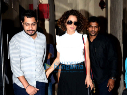 Kangna Ranaut snapped a post shoot in Mumbai suburbs